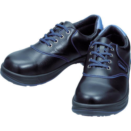 シモン 安全靴 短靴 ＳＬ１１－ＢＬ黒／ブルー ２４．０ｃｍ